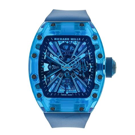 richard mille rm12-01 sapphire blue tourbillon|Richard Mille tourbillon 012.